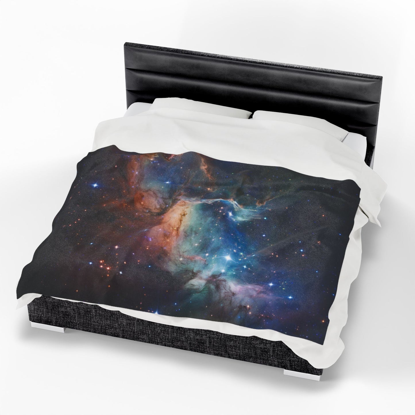 Plush Blanket Starry Night Cosmic Throw Blanket Modern Home Decor Space Blanket