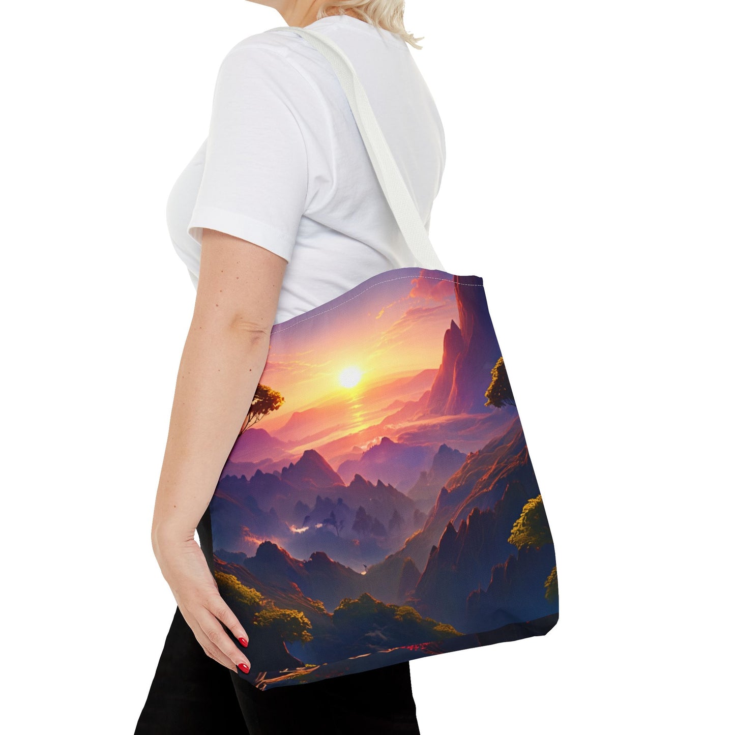 Sunset Landscape Tote Bag