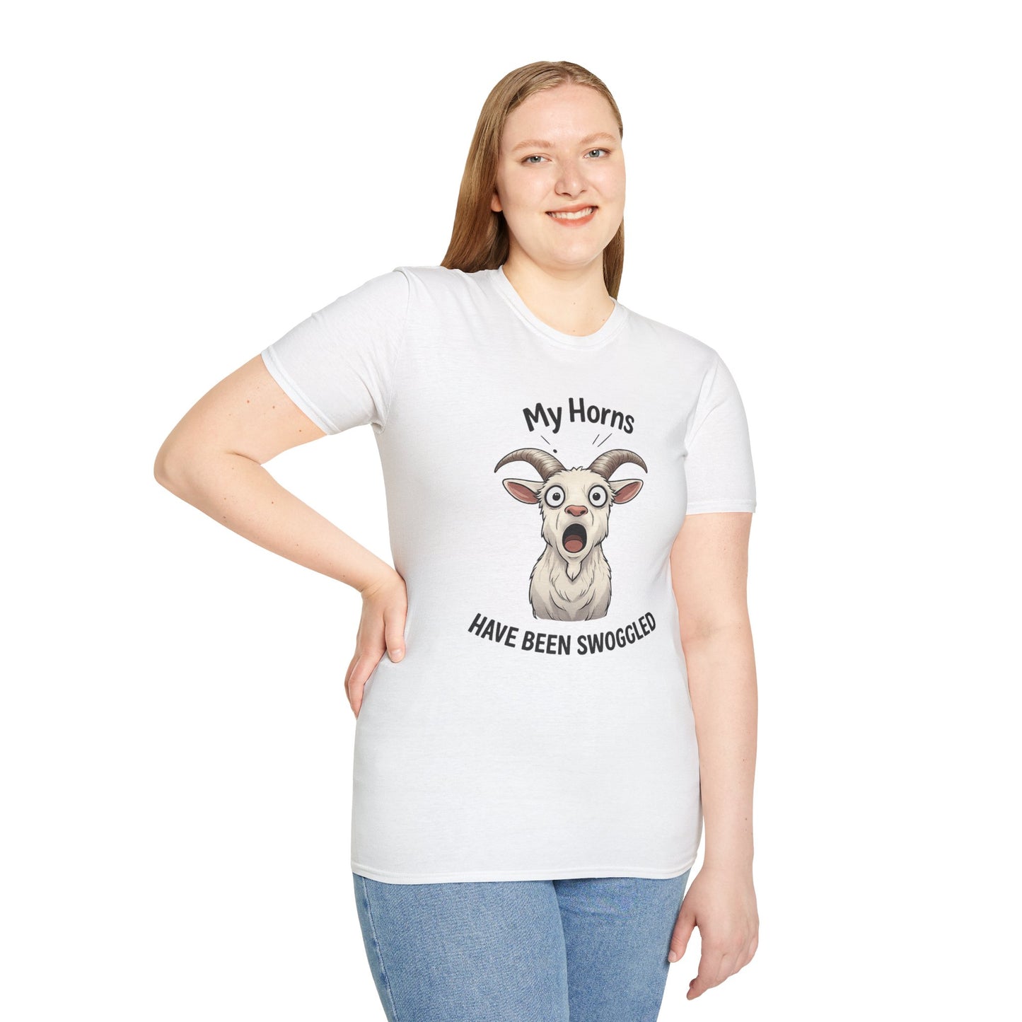 Funny Goat Shirt, Hornswoggled Shirt, My Horns Have Been Swoggled, Goat Pun T Shirt, Animal Humor Tee, Silly Wordplay Shirt