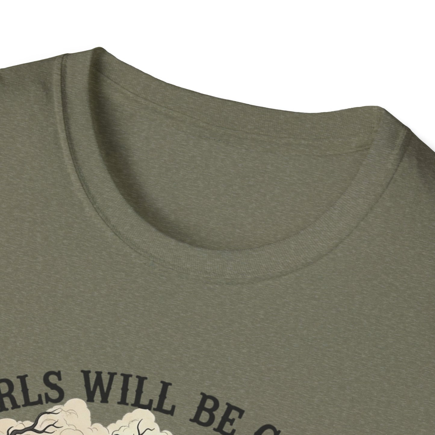 Girls Will Be Girls Witch Tee - Witches Brewing Cauldron Shirt - Halloween Witchy Vintage Feminist Spooky Gift for Women