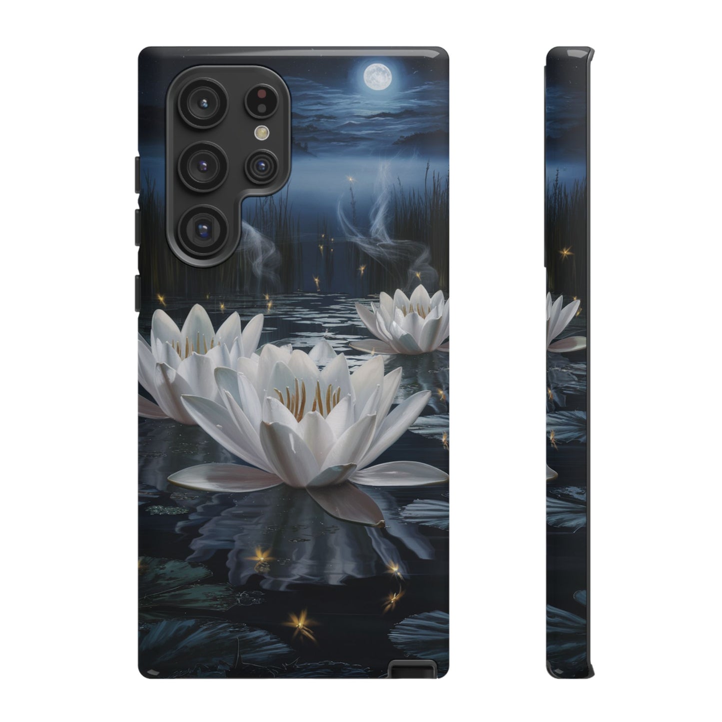 Samsung Galaxy Tough Case - Water Lillies Moonlit Sky Phone Cover