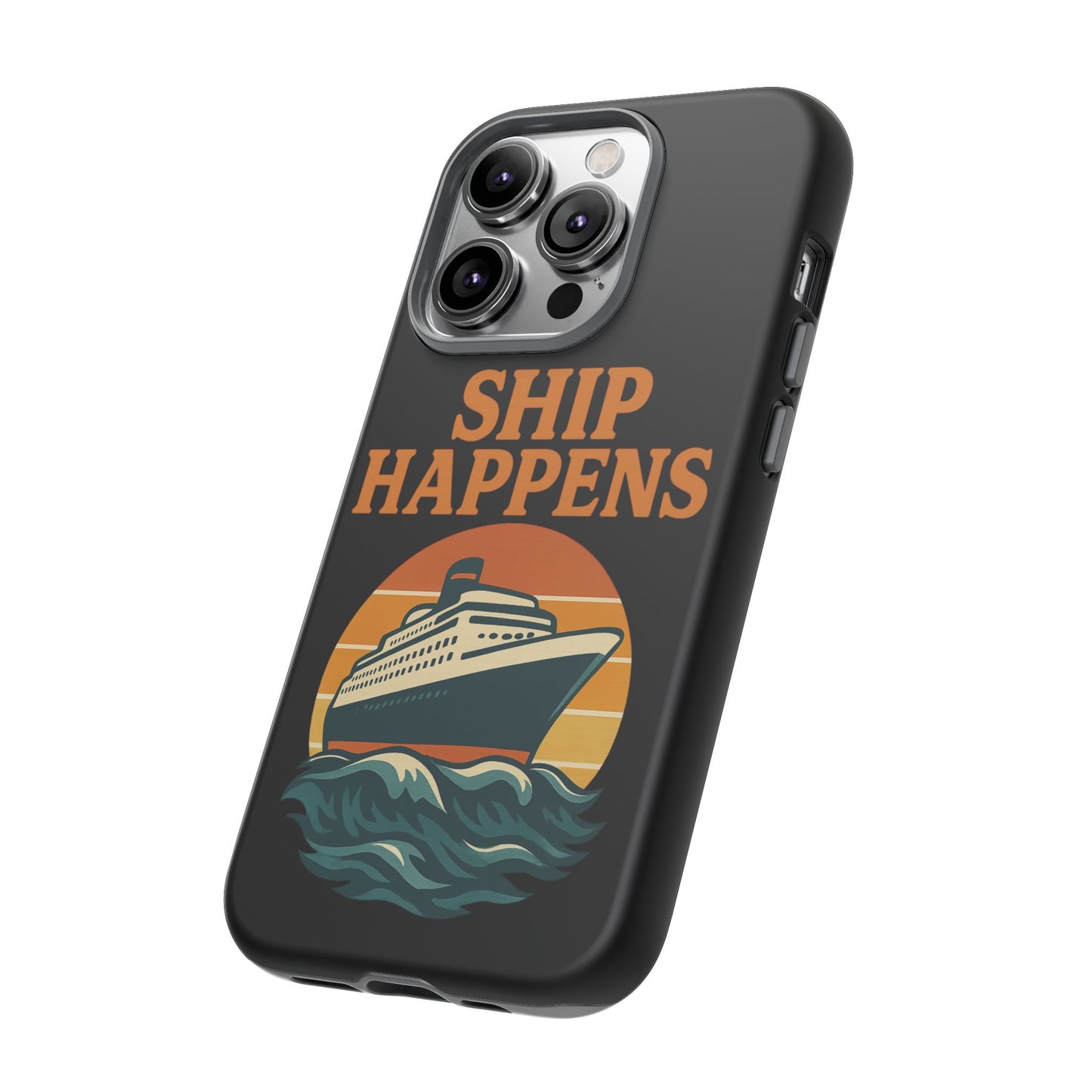 iPhone Case Ship Happens Sunset Cruise Case Gift for Travel Lovers Nautical Phone Case Cruise Accessory