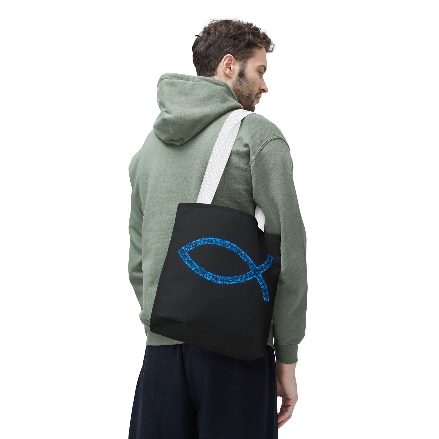 Sparkling Fish Symbol Tote Bag - Inspirational Vibes