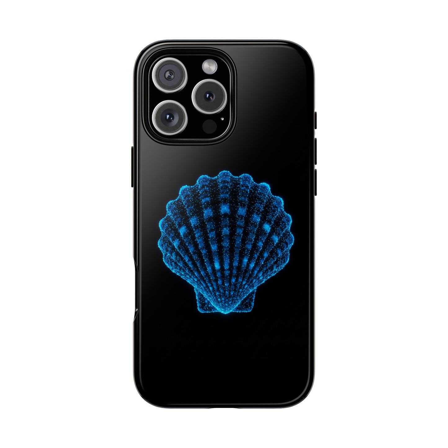 Ocean Blue Shell Tough iPhone Case Durable Design for Beach Lovers