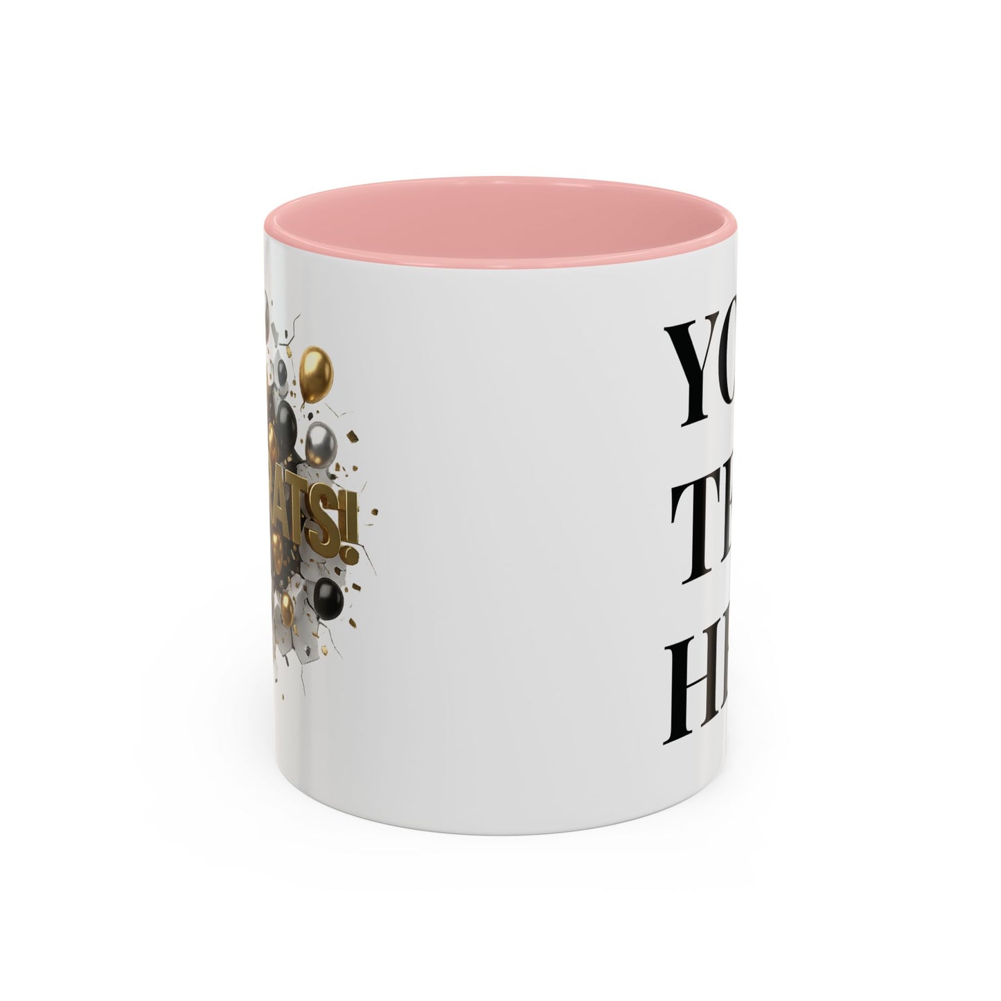 Personalized Congrats Mug, Custom Graduation Gift, Promotion Coffee Cup, New Dad Present, Teacher Appreciation Gift, Custom Name Cups