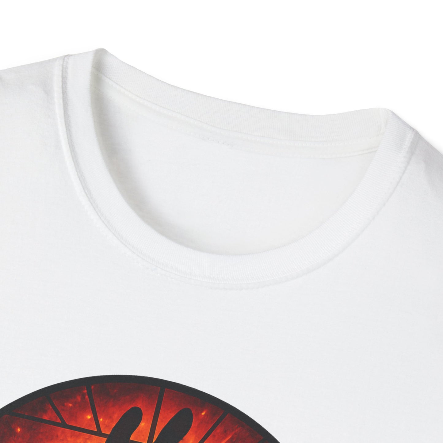 Zombie Hand Sunset T-Shirt – Stained Glass Horror Shirt, Halloween Gothic Tee, Undead Rising Art Tee, Creepy Spooky Shirt for Fall