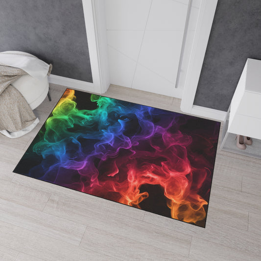 Floor Mat - Colorful Smoke Design