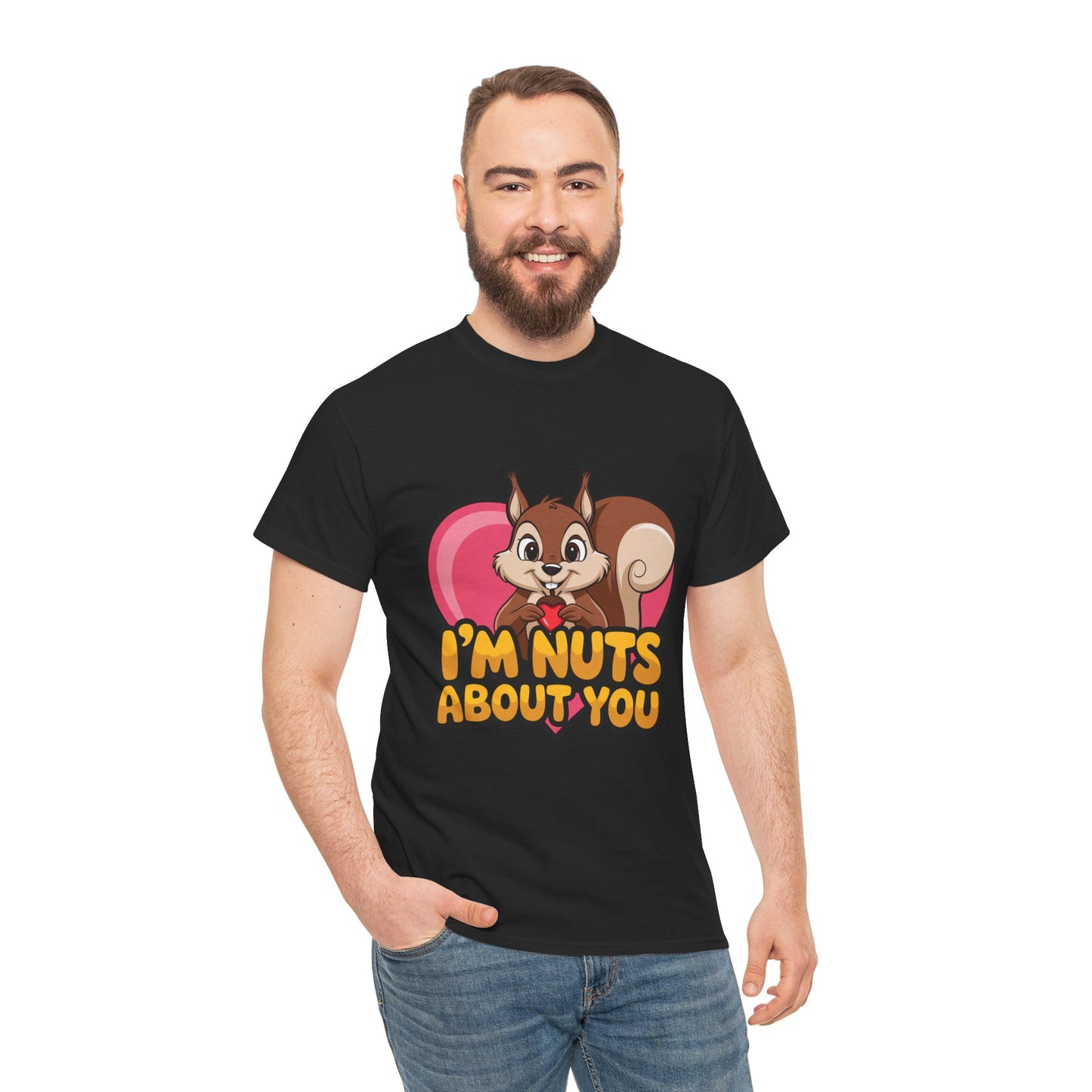 I’m Nuts About You Shirt, Funny Valentine Shirt, Squirrel Love T Shirt, Cute Animal Pun Tee, Valentine Gift For Him Her
