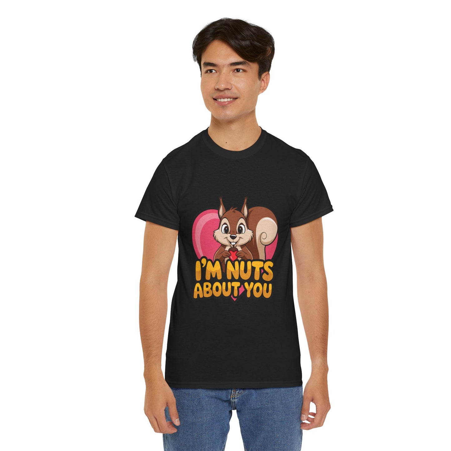 I’m Nuts About You Shirt, Funny Valentine Shirt, Squirrel Love T Shirt, Cute Animal Pun Tee, Valentine Gift For Him Her