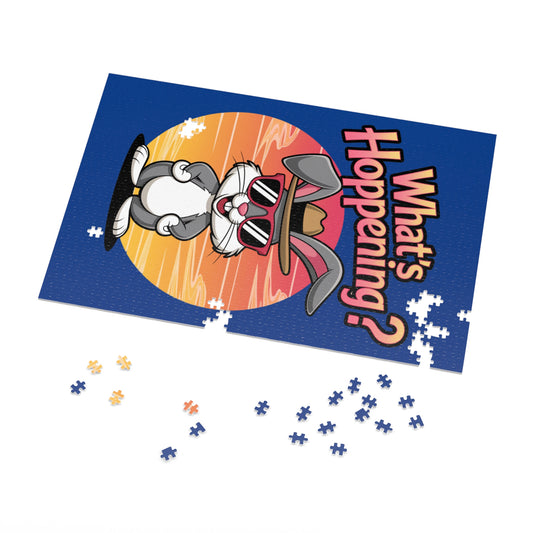 Retro Cartoon Puzzle - What's Happening? Jigsaw Puzzle with Tin