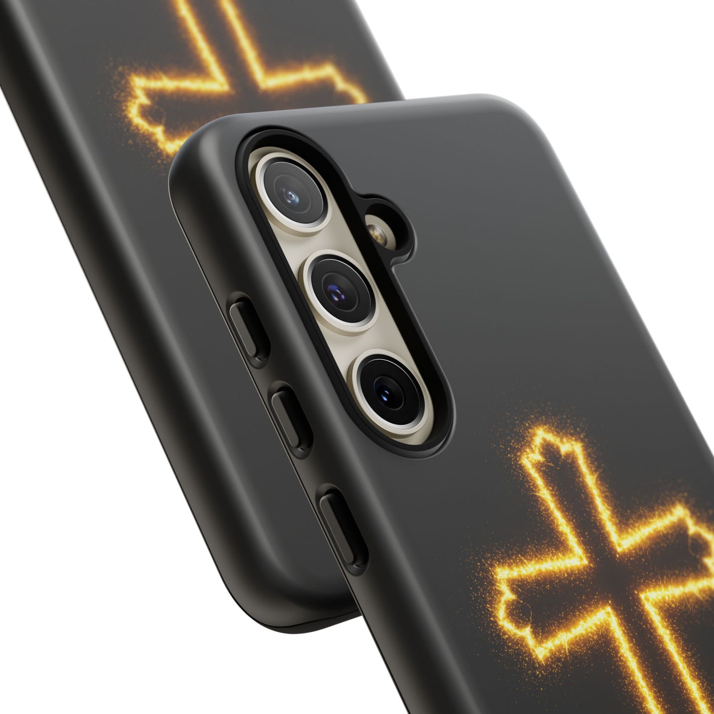 Glow-in-the-Dark Cross Samsung Phone Case - Tough Samsung Cases for Faithful Protection