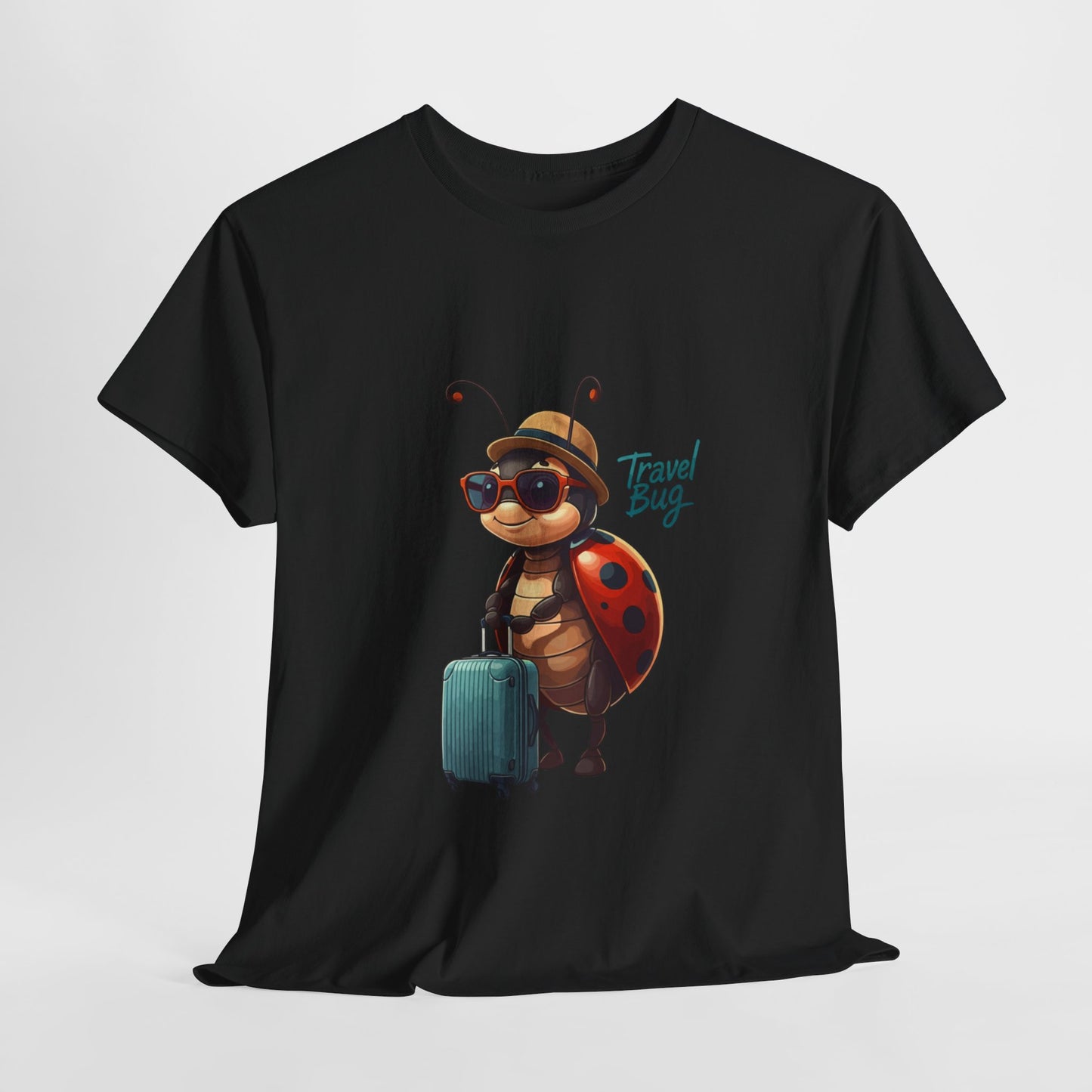 Travel Bug T-Shirt – Cute Ladybug Travel Tee | Funny Wanderlust Shirt for Travel Lovers | Unisex Graphic Tee Gift for Adventurers