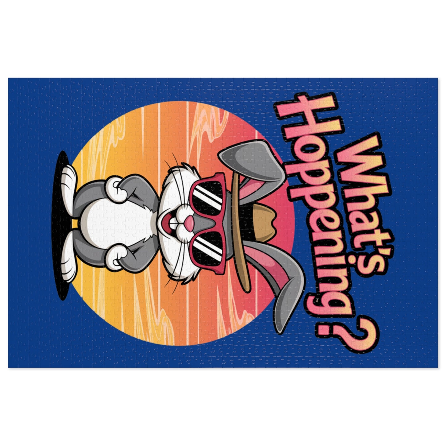 Retro Cartoon Puzzle - What's Happening? Jigsaw Puzzle with Tin
