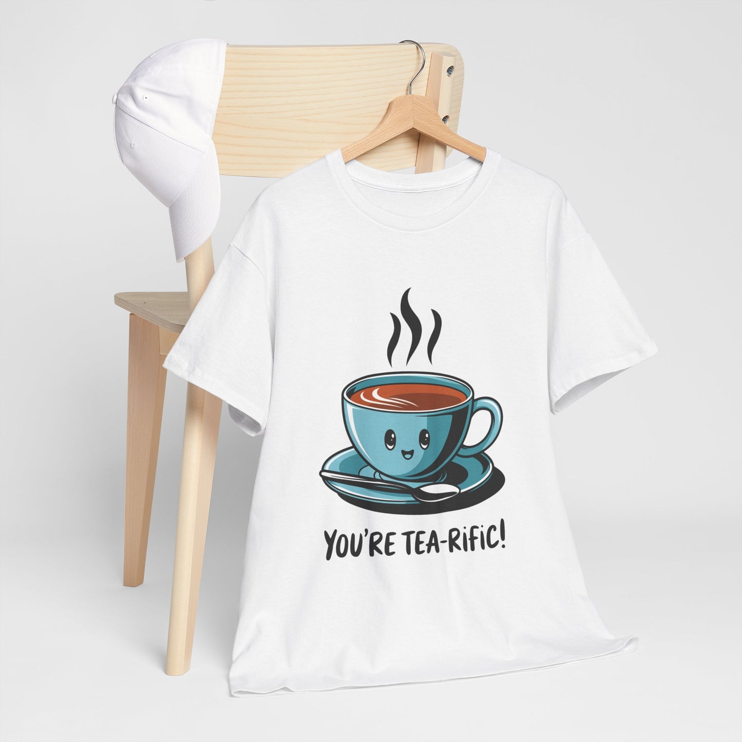 You’re Tea-Rific! Cute Tea Pun T-Shirt for Tea Lovers - Funny Gift, Kawaii Cup Graphic Tee - Unisex Soft Cotton Shirt