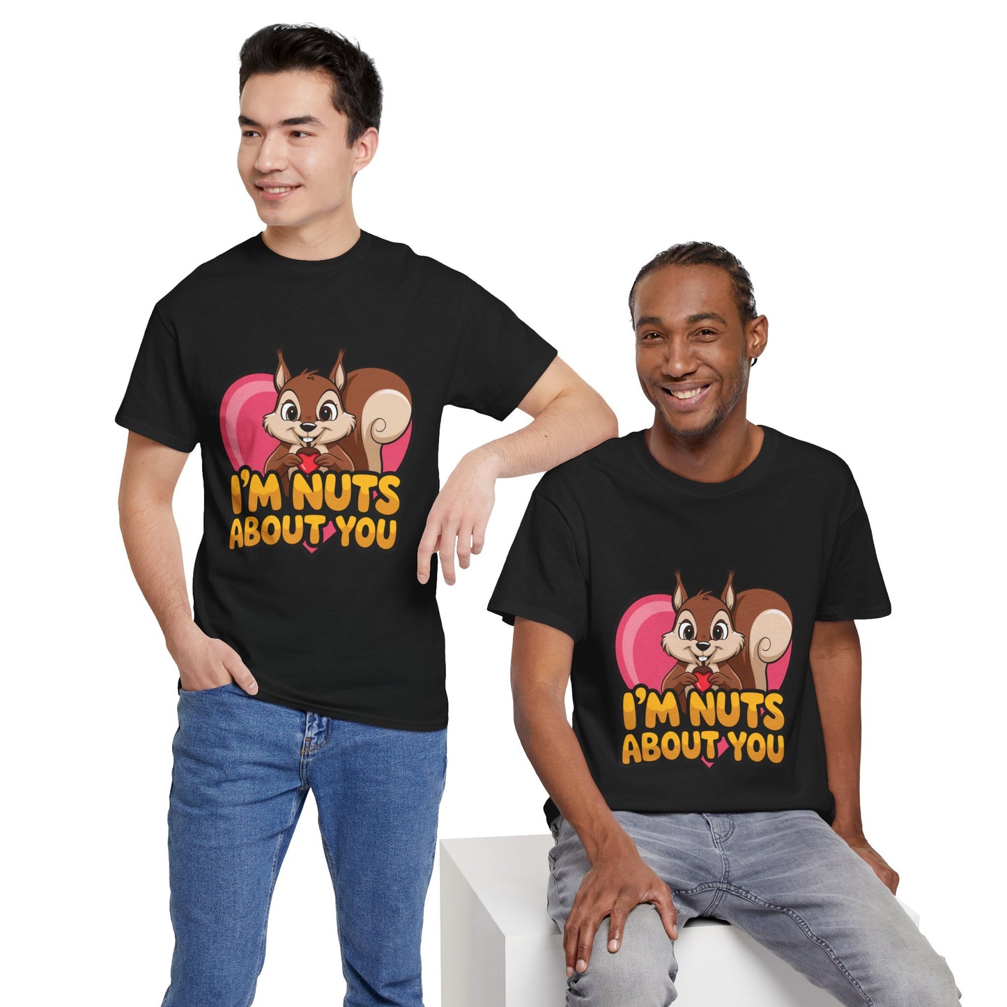 I’m Nuts About You Shirt, Funny Valentine Shirt, Squirrel Love T Shirt, Cute Animal Pun Tee, Valentine Gift For Him Her