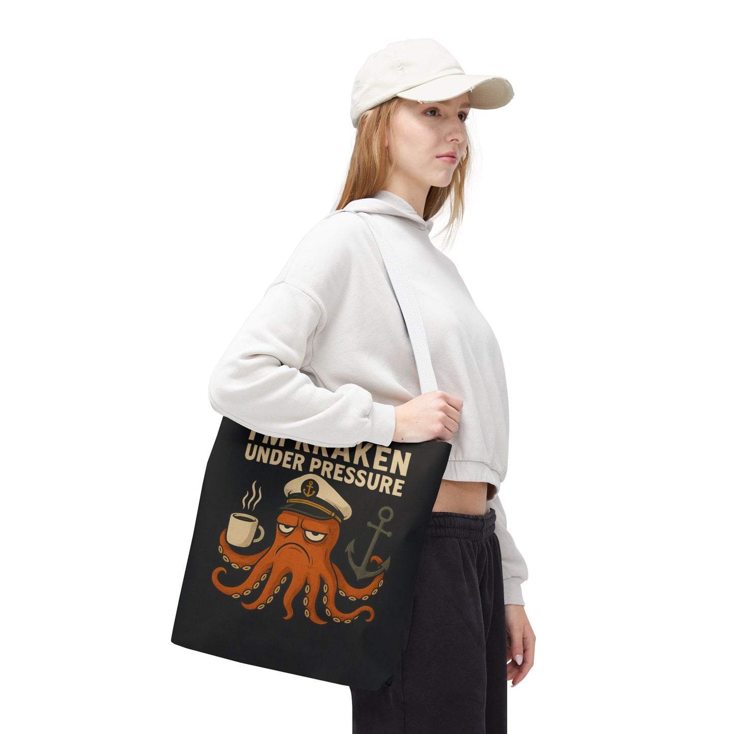 Stressed Octopus Tote Bag Nautical Bag Beach Tote Ocean Reusable Bag Seaside