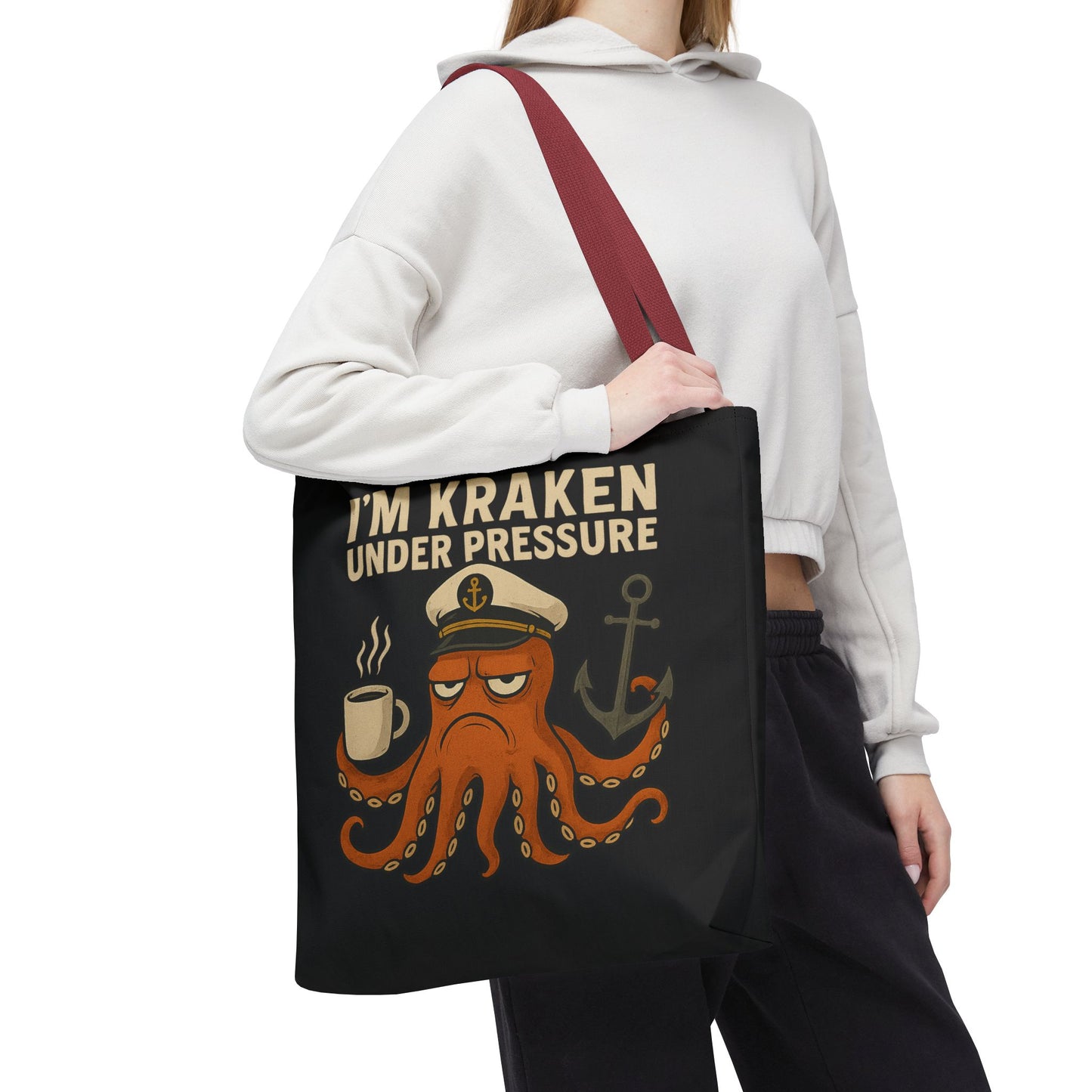 Stressed Octopus Tote Bag Nautical Bag Beach Tote Ocean Reusable Bag Seaside