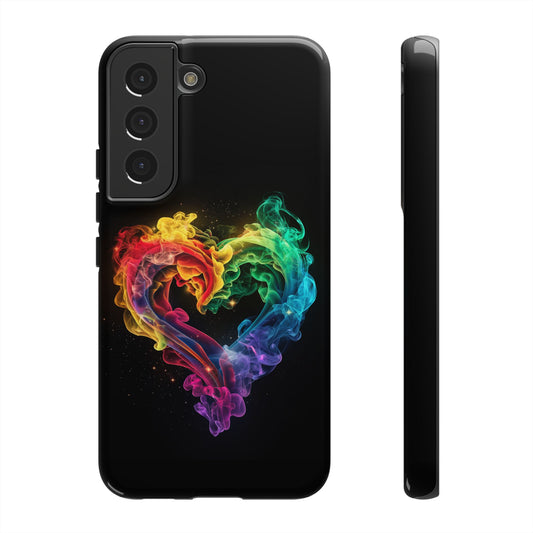 Samsung Galaxy Case - Colorful Heart Design