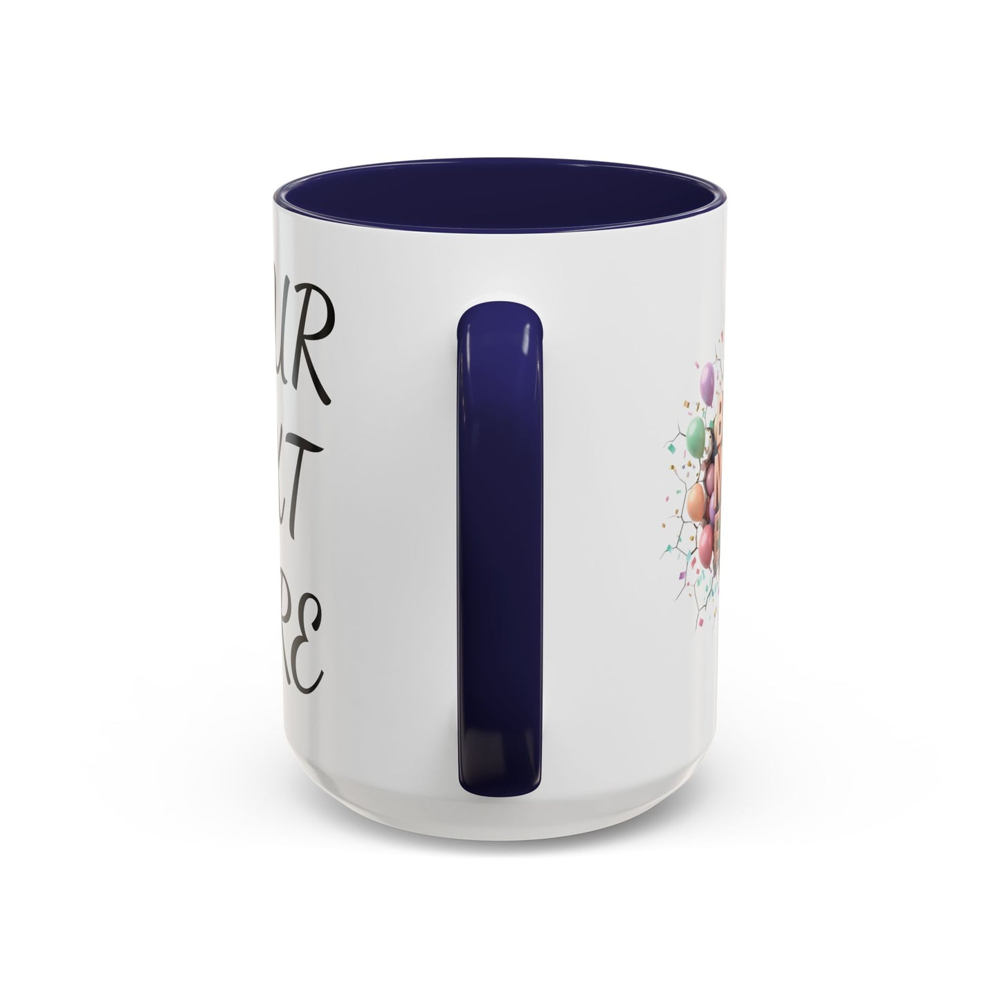 Personalized Mom Mug, Best Mom Ever Gift, Custom Name Coffee Cup, 3D Balloon Design, Mothers Day Gift, New Mom Gift 2025, Custom Mug