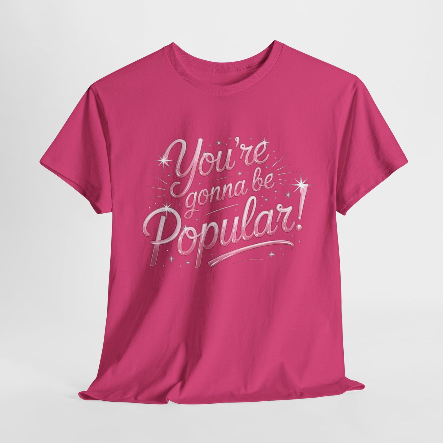 You’re Gonna Be Popular Wicked Musical Tee – Broadway Quote Shirt – Funny Retro Typography T-Shirt for Theatre Fans & Musical Lovers