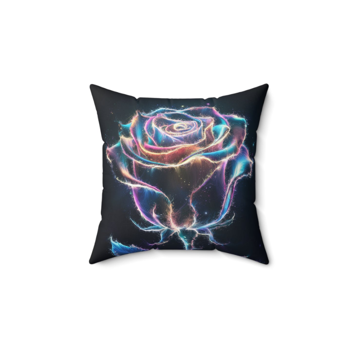 Light Particle Rose Pillow