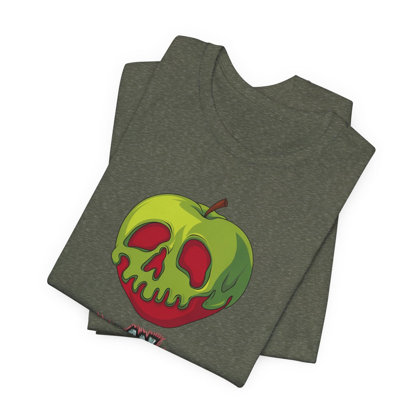 Funny Apple Skull Shirt – An Apple A Day You Say? – Grunge Fruit Tee – Y2K Nostalgia T‑Shirt – Gift for Fruit Lovers