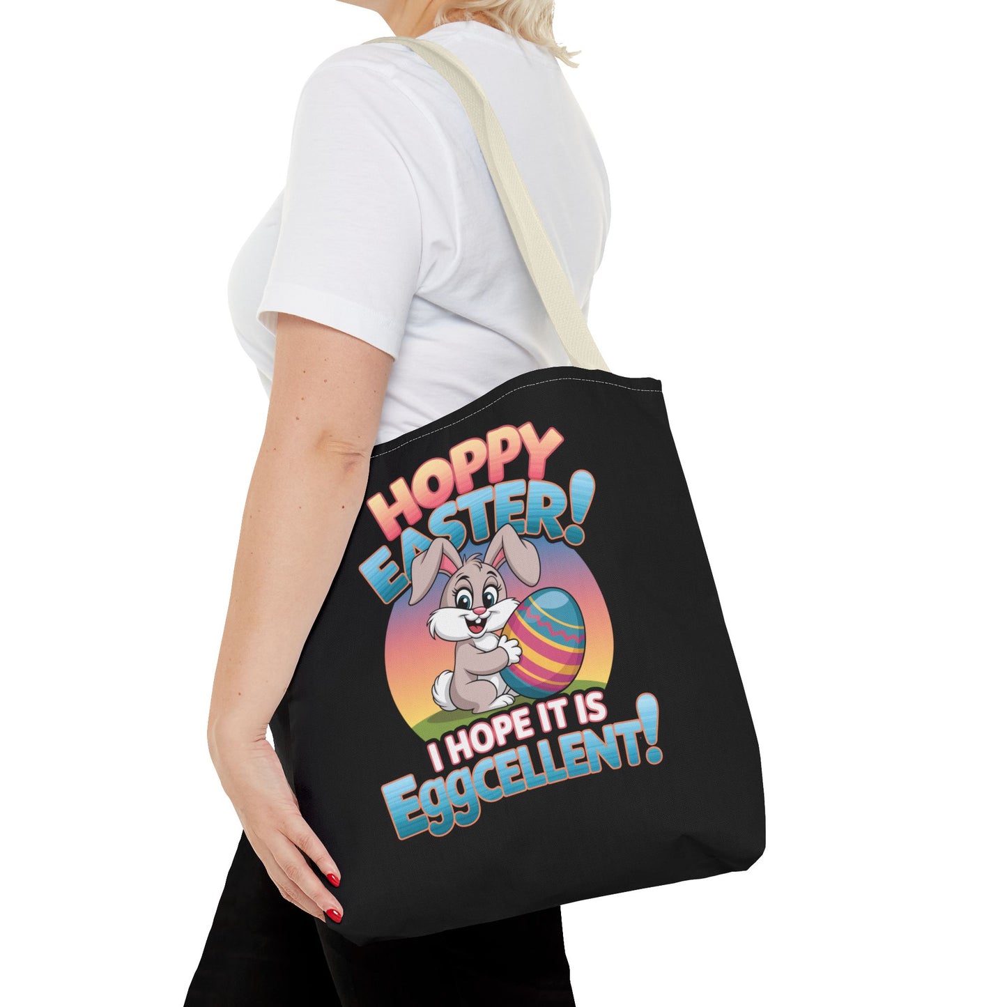 Happy Easter Tote Bag Eggcellent Bunny Design Easter Bag Easter Gift Easter Tote Accessory