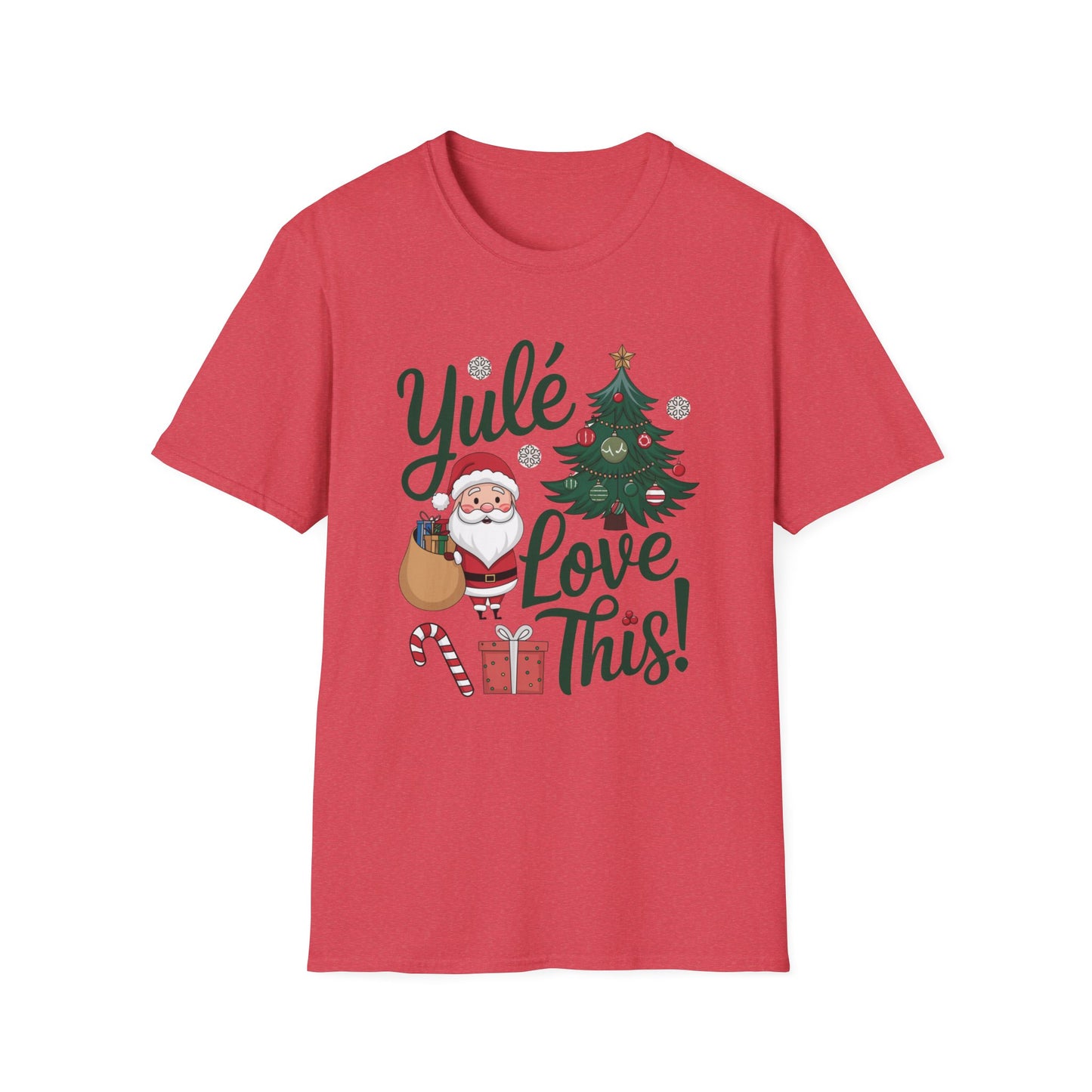 Christmas Santa Yule Love This Unisex T-Shirt, Gift Present Holiday Tee, Softstyle Top, Festive Santa Tree Tee, Christmas Shirt