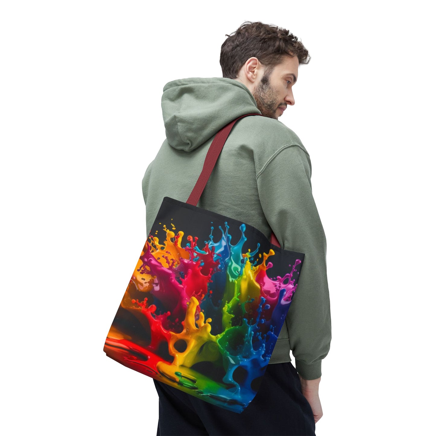 Colorful Splash Tote Bag - Vibrant Art for Every Occasion