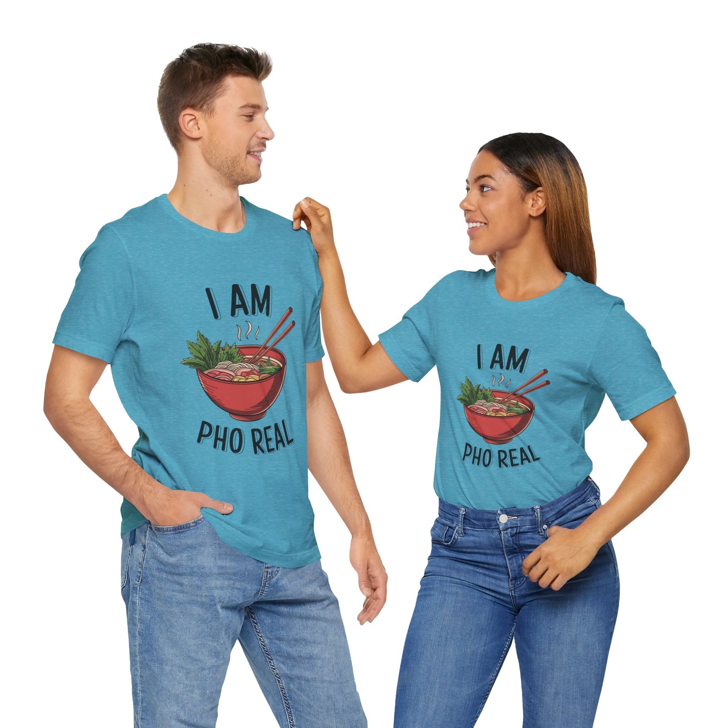 I Am Pho Real T-Shirt | Funny Pho Noodle Bowl Tee, Vietnamese Food Pun Shirt, Ramen & Noodle Lover Gift, Cute Asian Cuisine Graphic Top