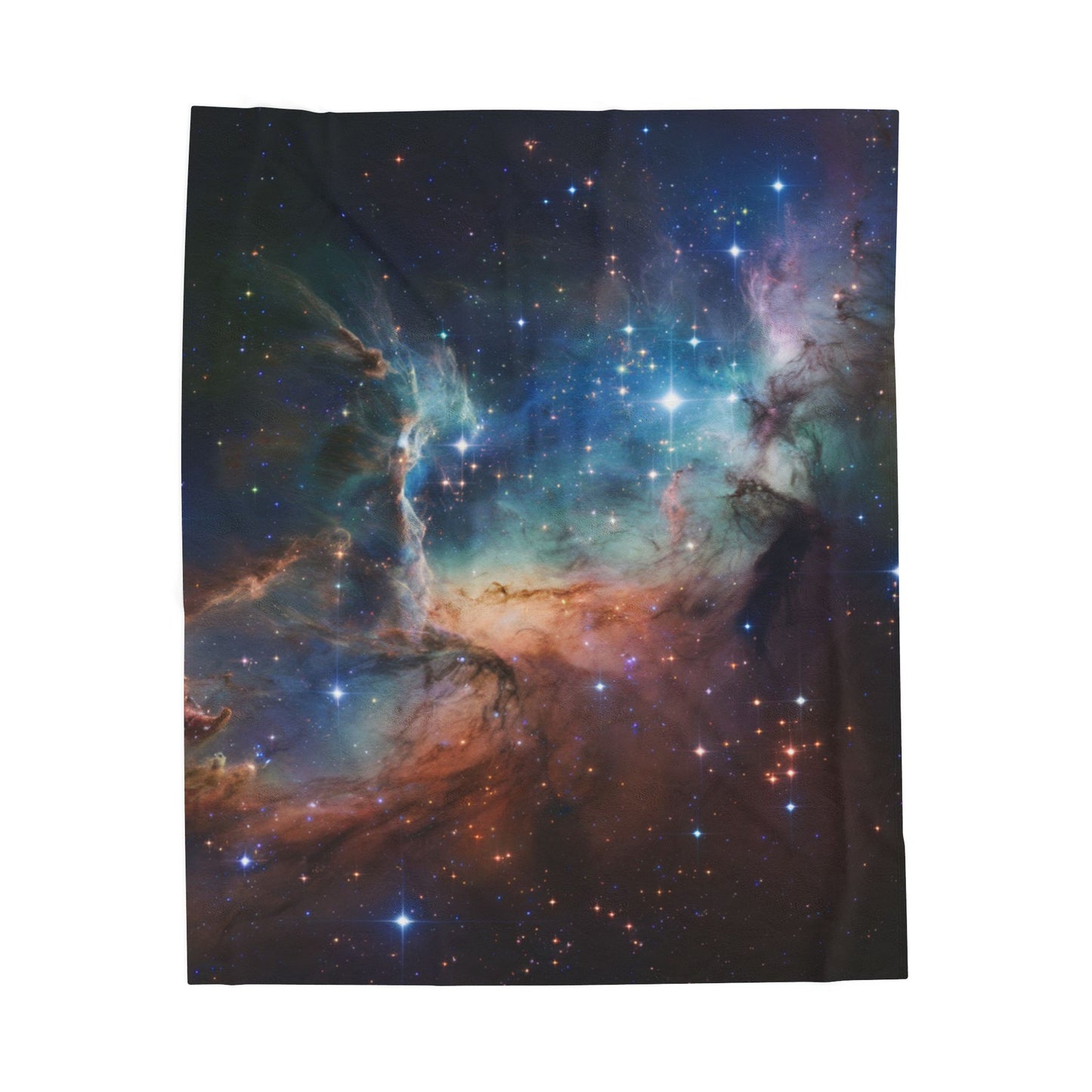 Plush Blanket Starry Night Cosmic Throw Blanket Modern Home Decor Space Blanket