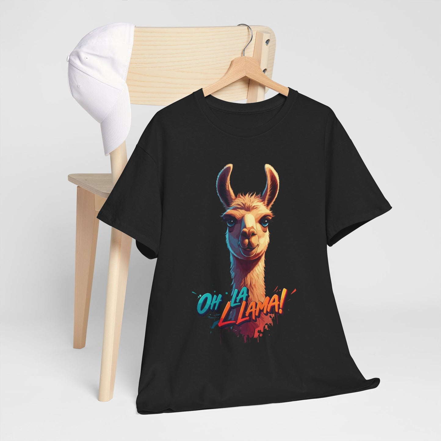 Oh la Llama Graphic Tee | Fun Llama T-Shirt, Cute Animal Lover Shirt, Llama Lover Gift, Quirky Party Tee, Trending Llama Fashion