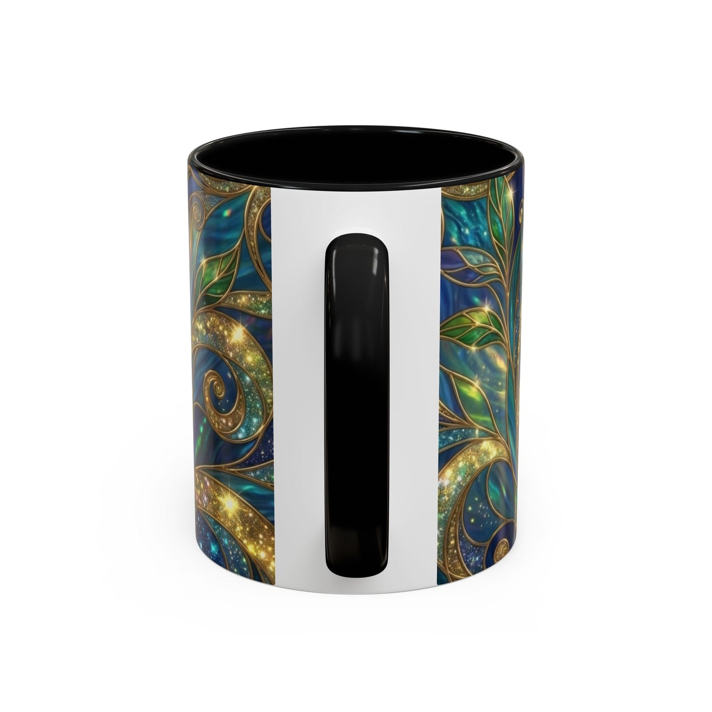 Stained Glass Hummingbird Mug, Colorful Floral Coffee Cup, Bird And Flower Art Mug, Nature Lover Gift, Artistic Garden Mug, Unique Gift