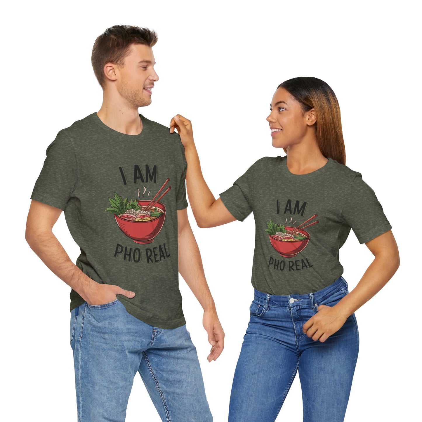I Am Pho Real T-Shirt | Funny Pho Noodle Bowl Tee, Vietnamese Food Pun Shirt, Ramen & Noodle Lover Gift, Cute Asian Cuisine Graphic Top