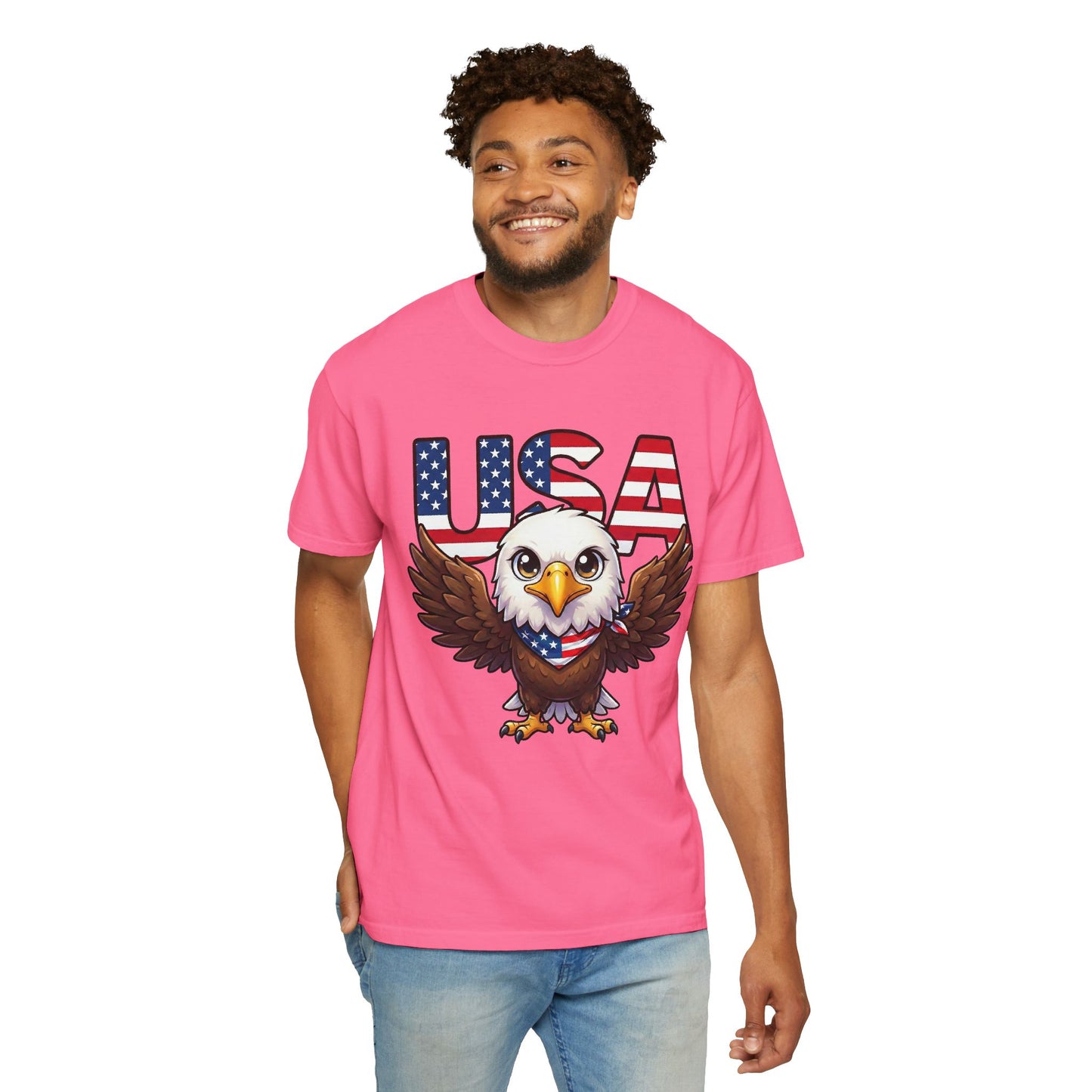 USA Eagle Shirt, Patriotic Comfort Colors Shirt, American Flag Eagle T Shirt, Fourth Of July Shirt, Freedom Graphic Tee, USA Pride Shirt