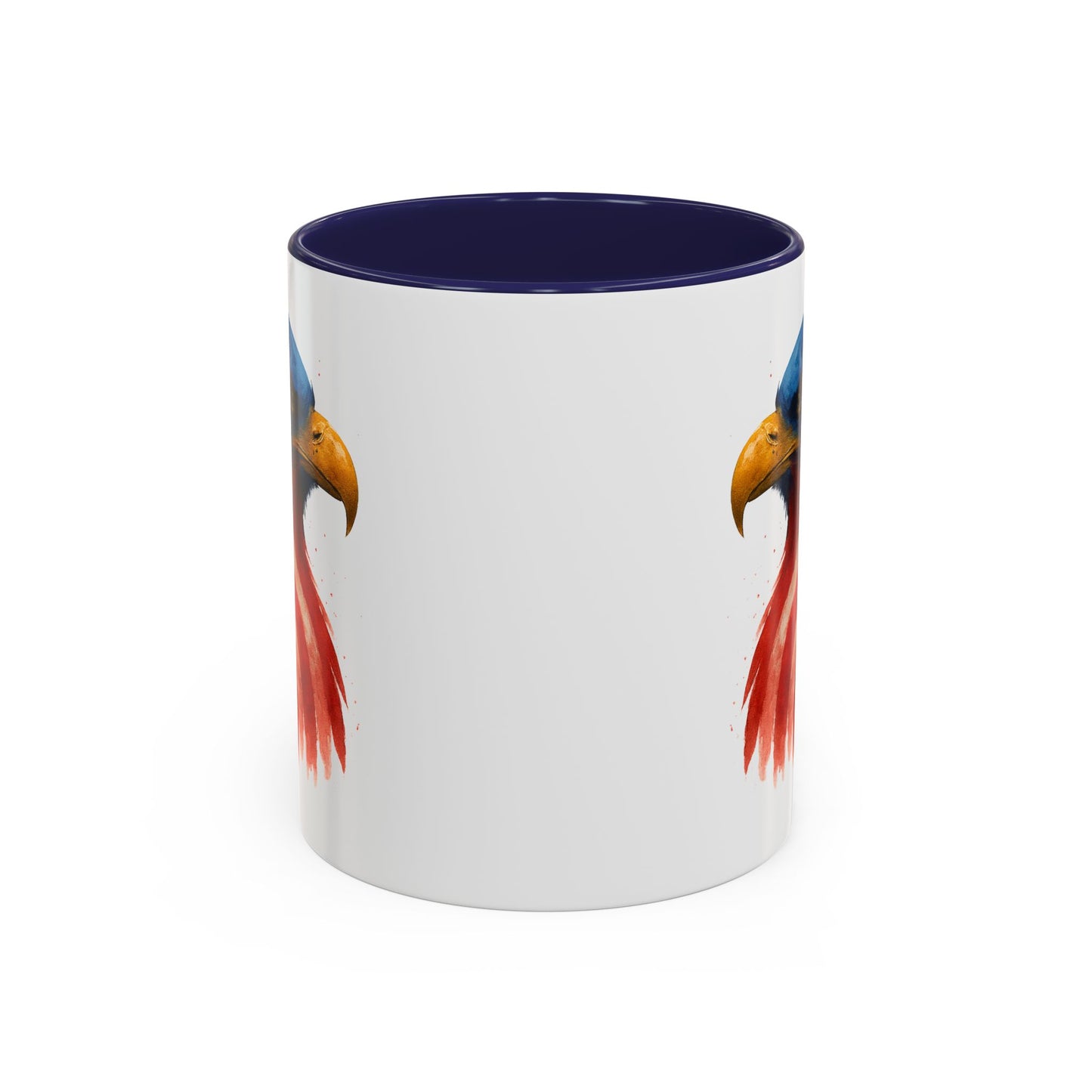 American Flag Eagle Mug - Patriotic Coffee Cup - USA Bald Eagle Gift - 4th of July Mug - Independence Day Drinkware - Veteran Gift