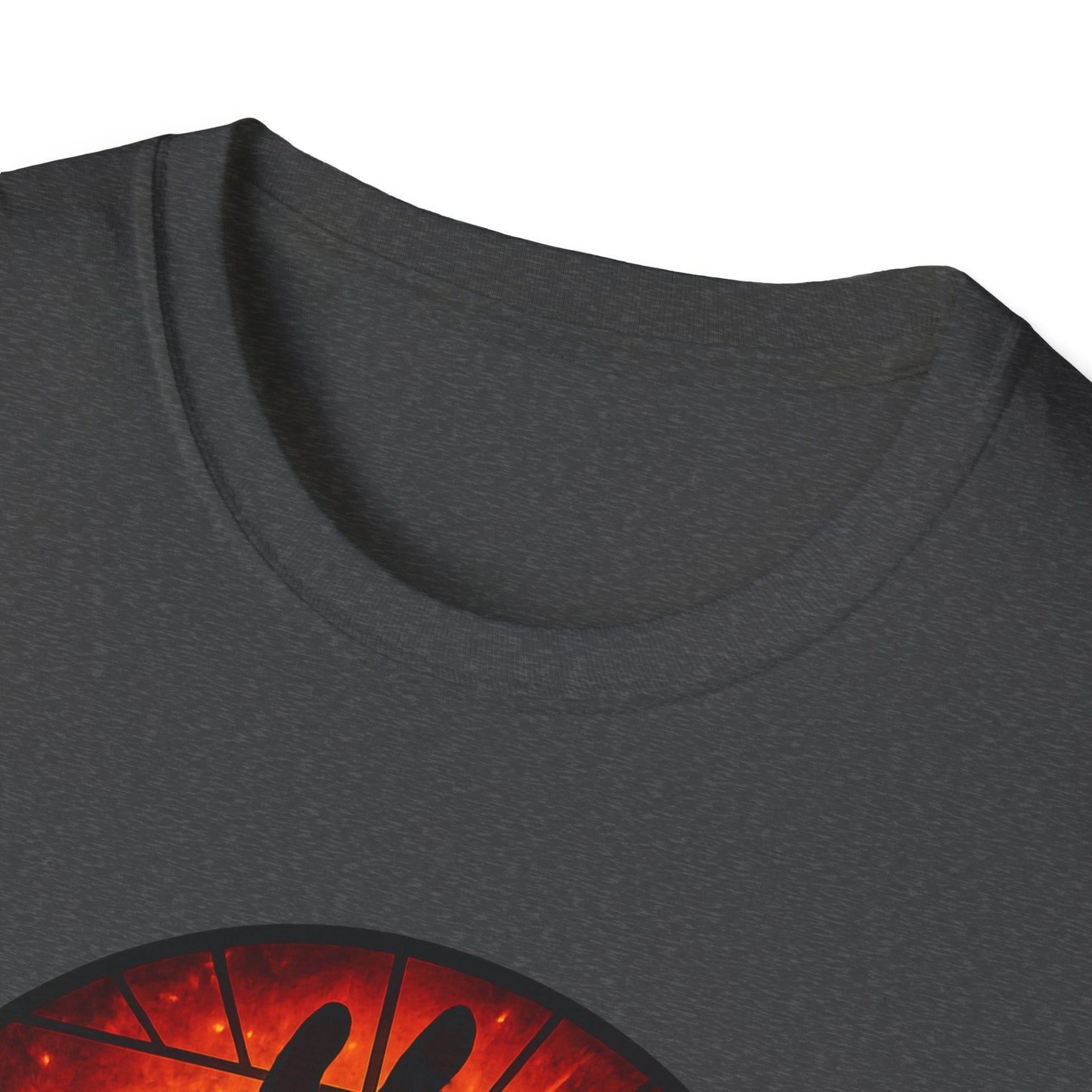 Zombie Hand Sunset T-Shirt – Stained Glass Horror Shirt, Halloween Gothic Tee, Undead Rising Art Tee, Creepy Spooky Shirt for Fall