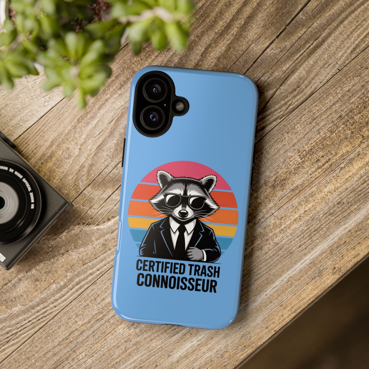 Humorous Raccoon Phone Case - Certified Trash Connoisseur