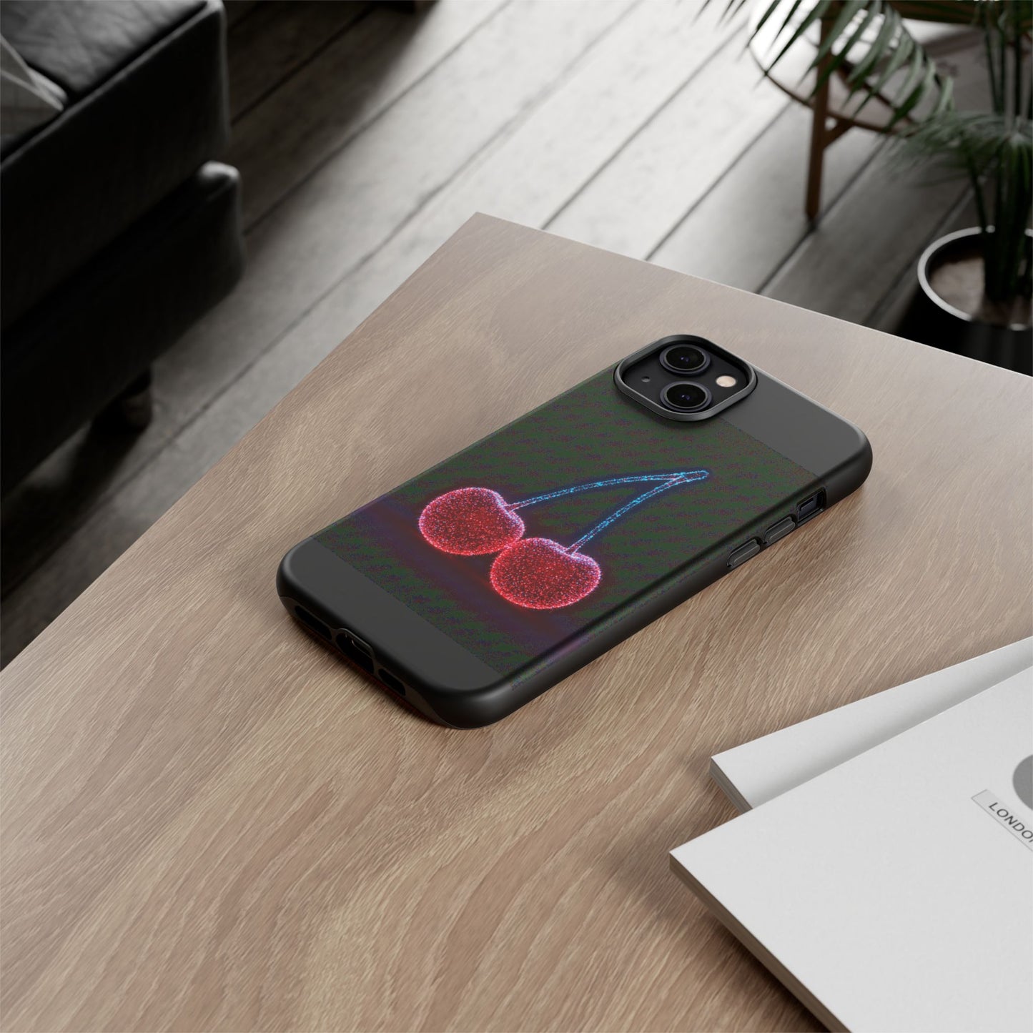 iPhone Case Bioluminescent Cherries Cherry Phone Case Cherry iPhone Case