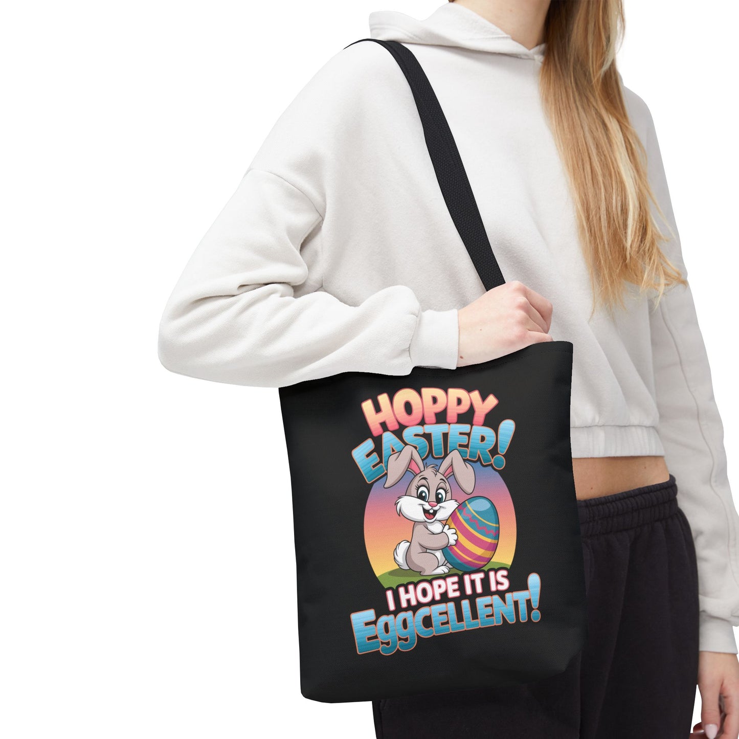 Happy Easter Tote Bag Eggcellent Bunny Design Easter Bag Easter Gift Easter Tote Accessory