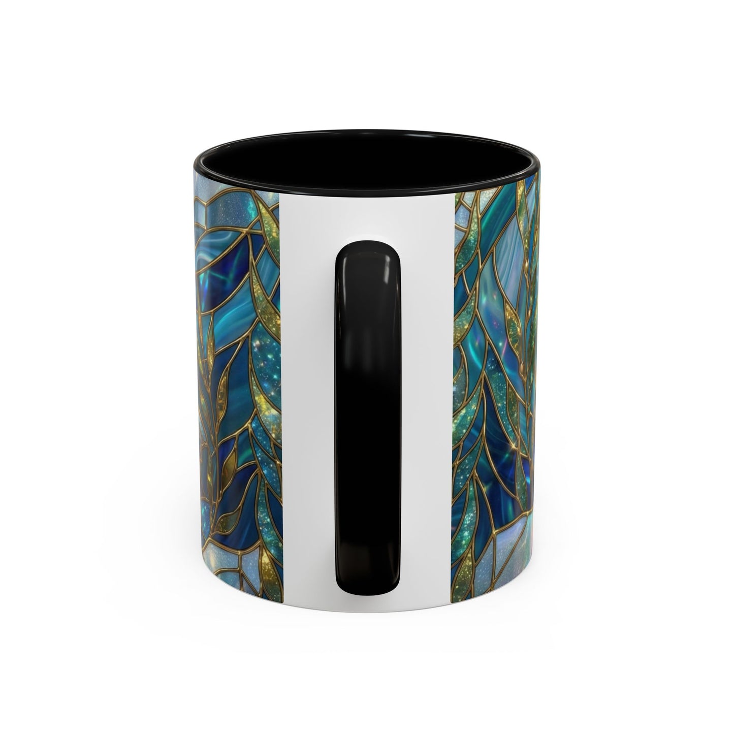 Seal Coffee Mug, Stained Glass Seal Mug, Cute Marine Animal Art Mug, Ocean Lover Gift, Unique Ceramic Coffee Cup, 11oz 15oz Coastal Mug