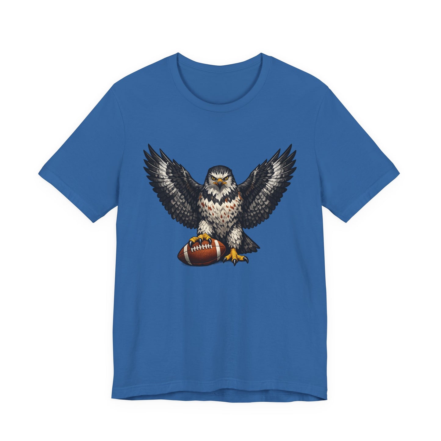 Hawk Football Shirt, Hawk Holding Football T Shirt, Hawk Mascot Tee, Football Bird Of Prey Shirt, Game Day Sports Tee, Hawk Fan Gift