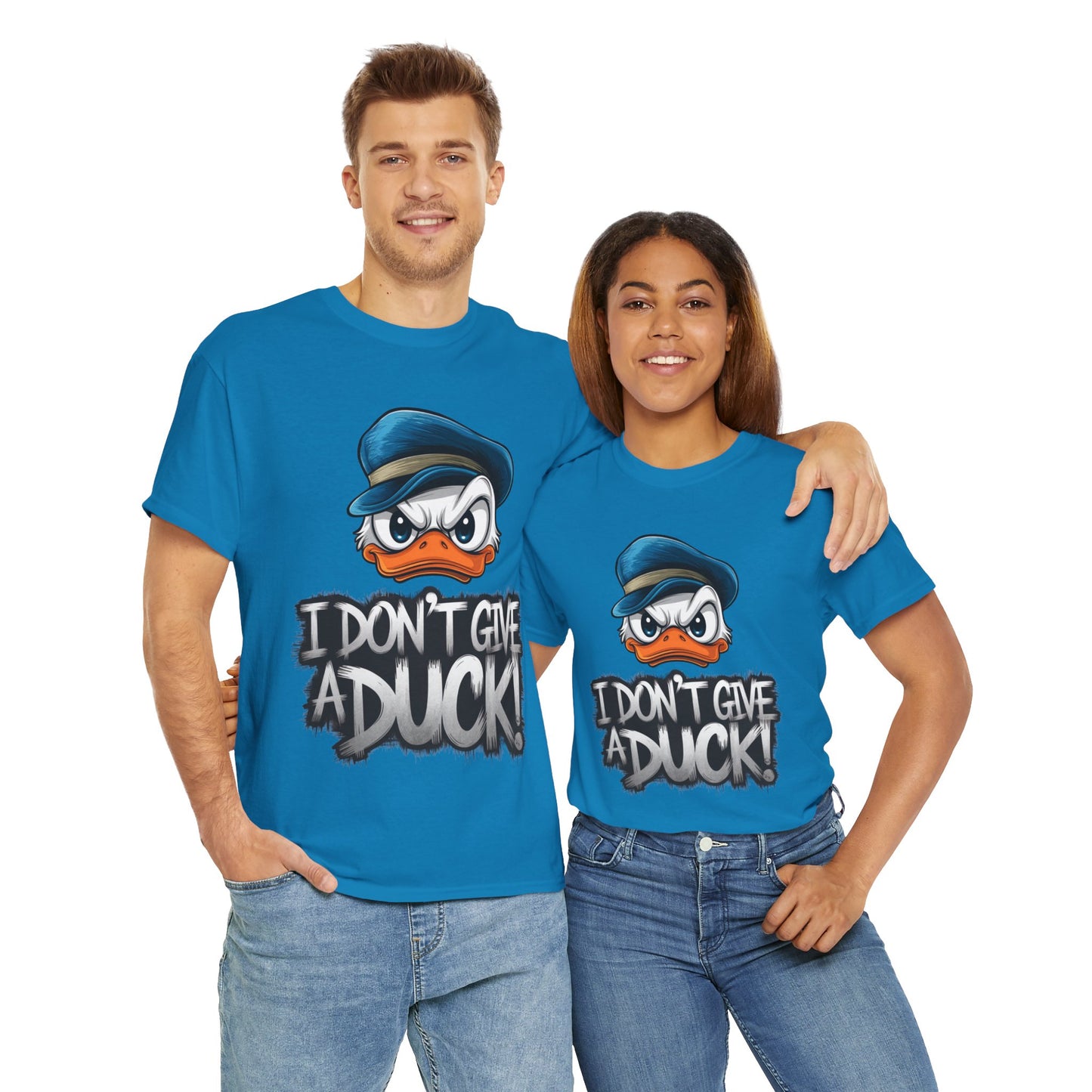 I Don’t Give a Duck Shirt – Funny Grumpy Duck Tee – Sarcastic Animal Graphic Shirt – Unisex Gift for Duck Lovers & Meme Fans