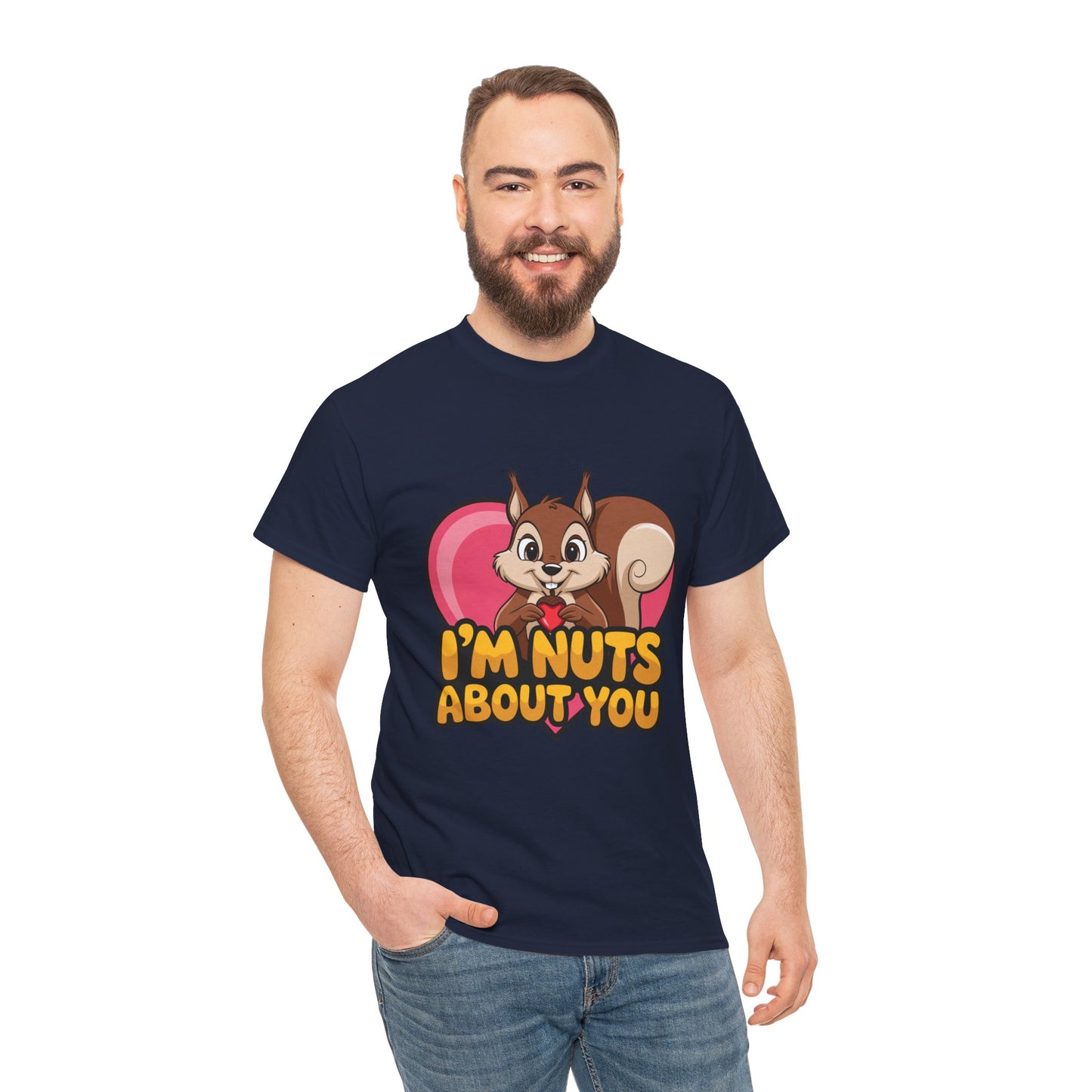 I’m Nuts About You Shirt, Funny Valentine Shirt, Squirrel Love T Shirt, Cute Animal Pun Tee, Valentine Gift For Him Her
