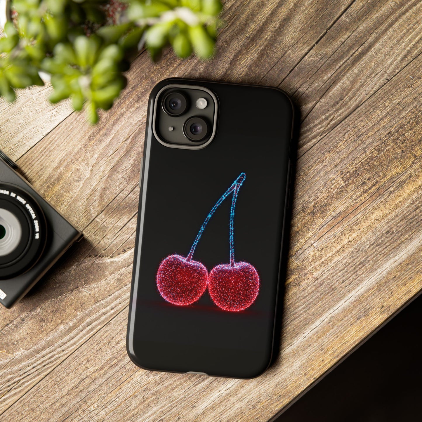 iPhone Case Bioluminescent Cherries Cherry Phone Case Cherry iPhone Case