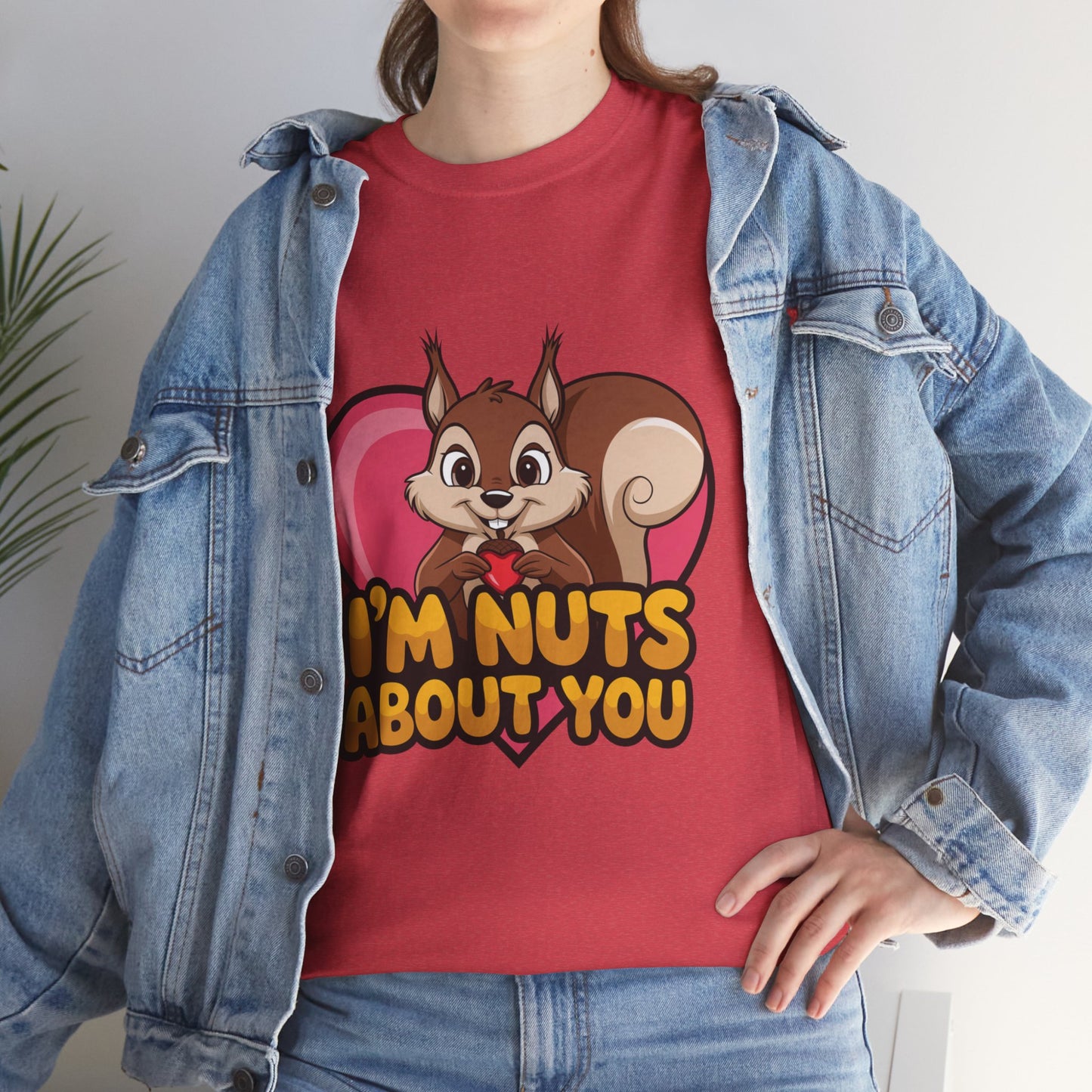 I’m Nuts About You Shirt, Funny Valentine Shirt, Squirrel Love T Shirt, Cute Animal Pun Tee, Valentine Gift For Him Her