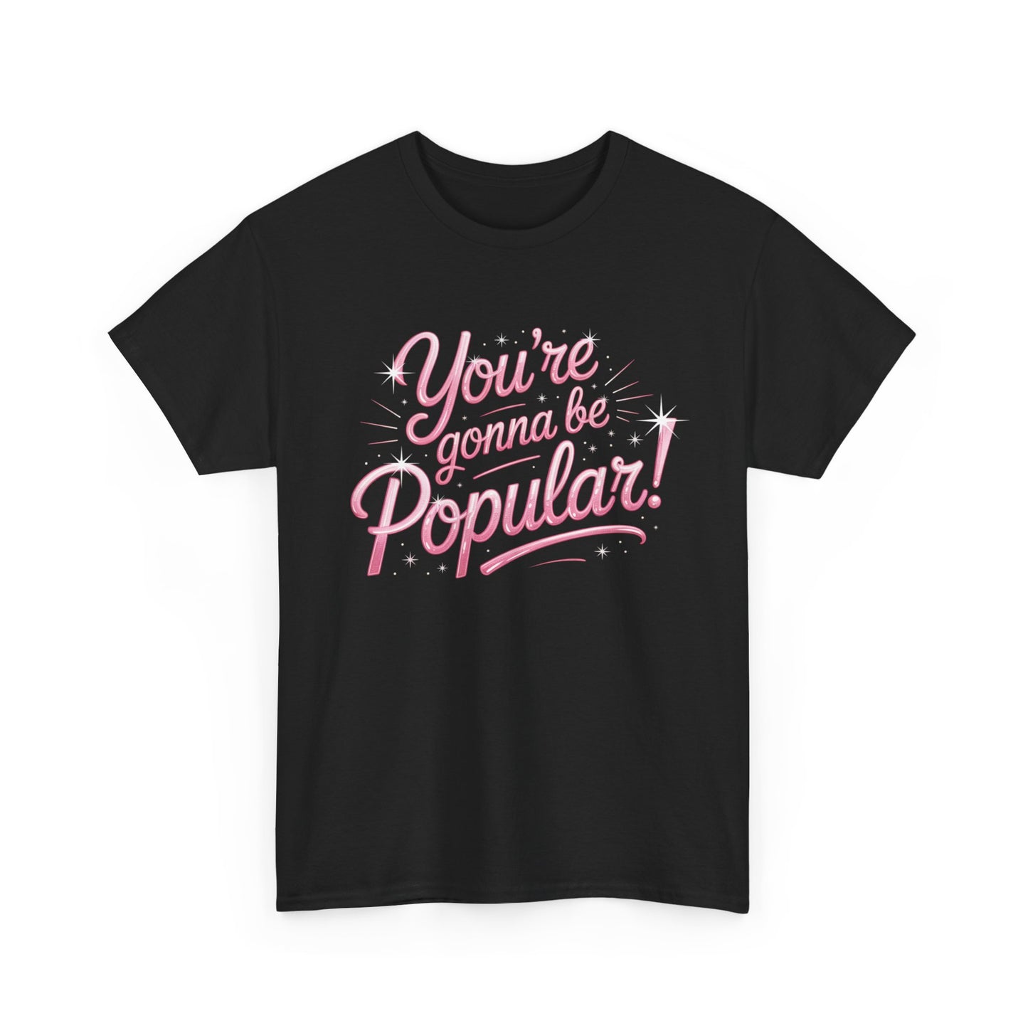 You’re Gonna Be Popular Wicked Musical Tee – Broadway Quote Shirt – Funny Retro Typography T-Shirt for Theatre Fans & Musical Lovers