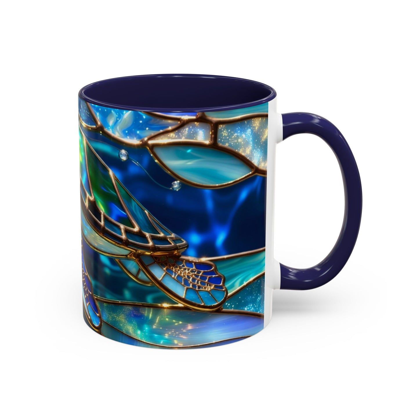 Stained Glass Sea Turtle Mug, Ocean Turtle Coffee Cup, Coastal Beach Mug Gift, Marine Life Art Cup, Sea Lover Gift, Ocean Wildlife Mug