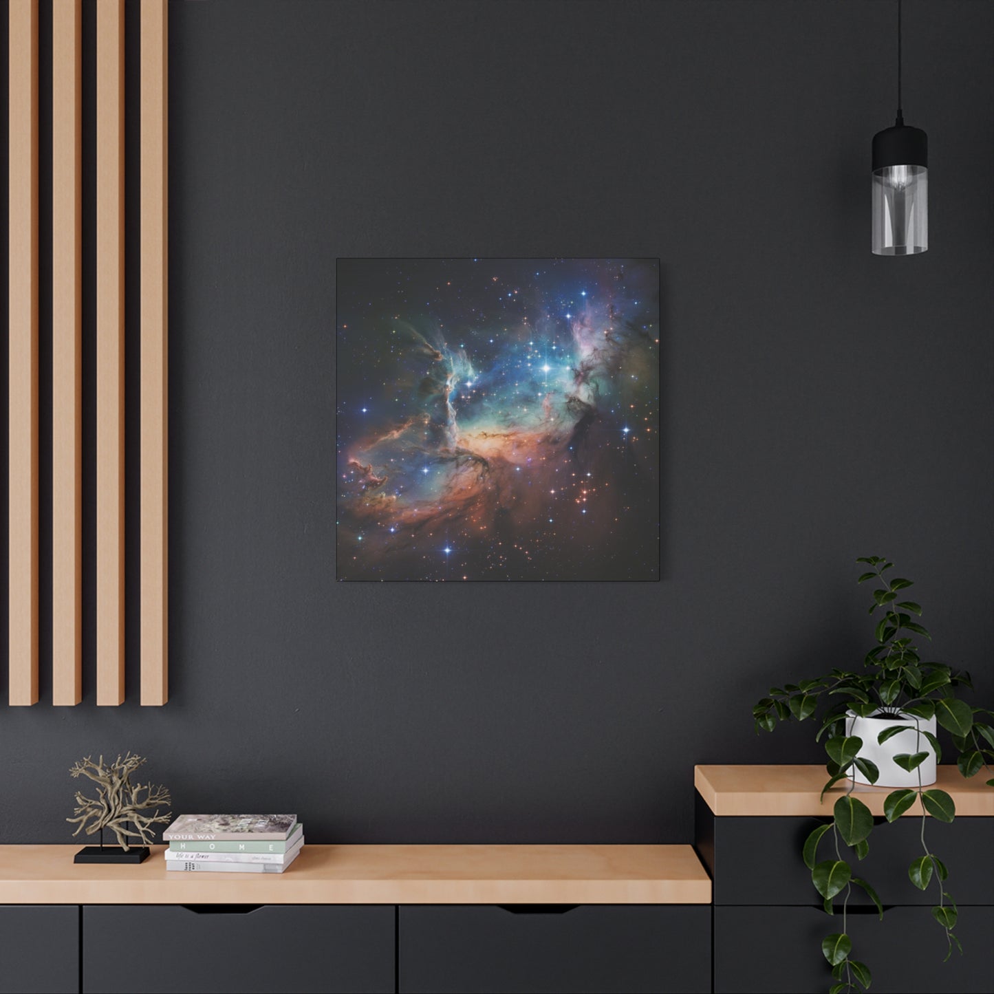 Cosmic Art Canvas Nebula Wall Decor Space Art Galactic Home Decor Modern Art Office Decor