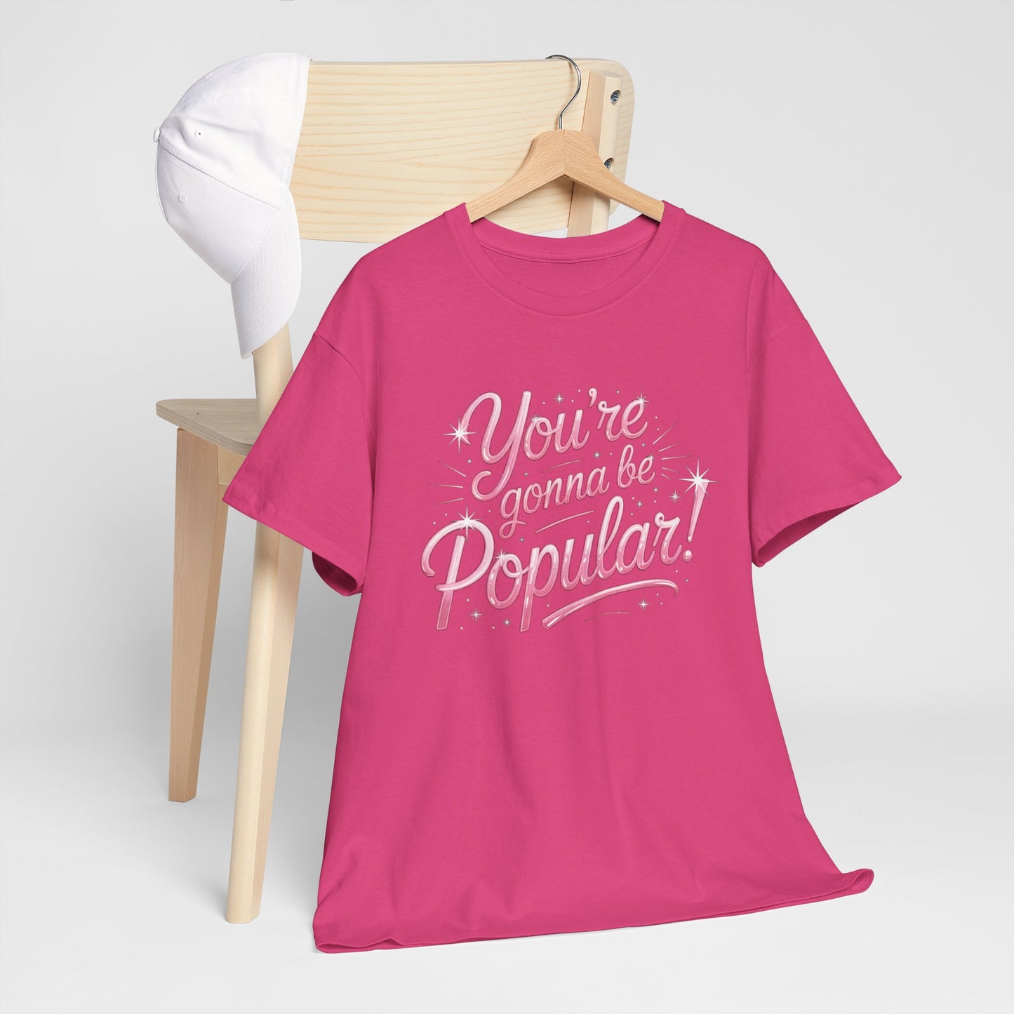 You’re Gonna Be Popular Wicked Musical Tee – Broadway Quote Shirt – Funny Retro Typography T-Shirt for Theatre Fans & Musical Lovers